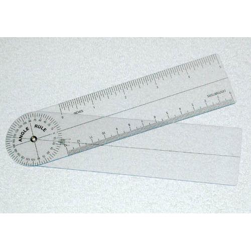 Plastic Angle Rule Goniometer 6   360 Degrees