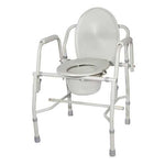 Drop Arm Commode Deluxe-KD Steel