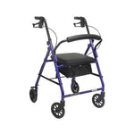 Aluminum Rollator w/Loop Brake Burgundy  4-Wheel