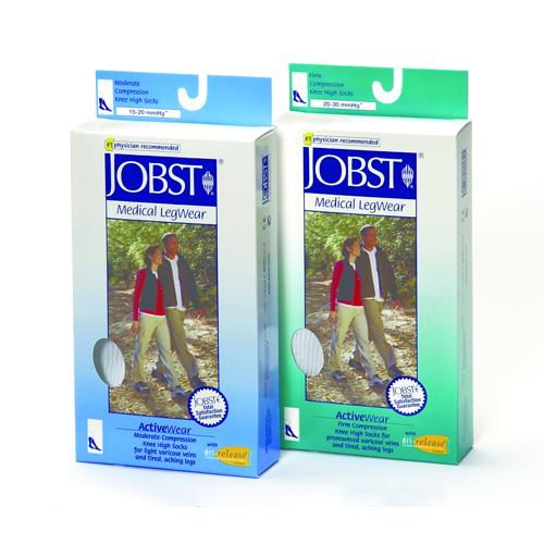 Jobst ActiveWear 15-20 Knee-Hi Socks White Large