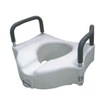 Raised Toilet Seat w/ Lock & Padded Removable Arms Retail