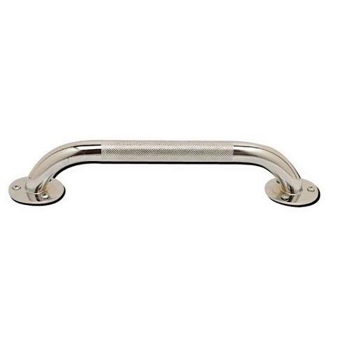 Grab Bar- Knurled Chrome 12in