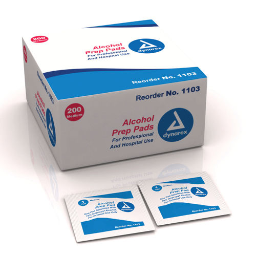 Alcohol Prep Pads Large Bx/100