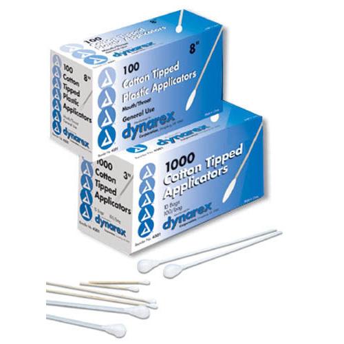 Mouth/Throat 8  Cotton-Tipped Applicators Bx/100 Non-Sterile