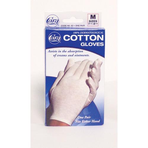 Cotton Gloves - White Medium (Pair) Fits 7-1/2  - 8-1/2