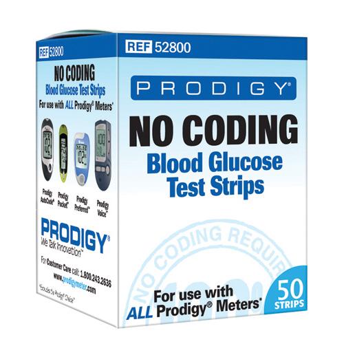 Prodigy Preferred Blood Glucose No Coding Strips Bx/50