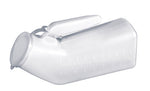 Urinal Male w/Cover Disposable Translucent