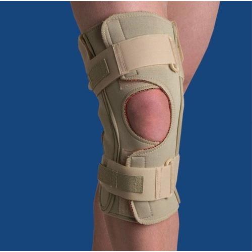 Hinged Knee Wrap Dual Pivot Beige Small