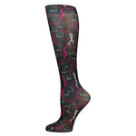 Blue Jay Fashion Socks (pr) Breast Cancer 8-15mmHg