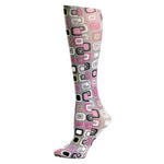 Blue Jay Fashion Socks (pr) Grey Dot Art 15-20mmHg