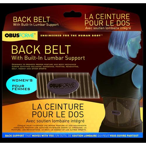 Back Belt-Female  Medium/Large Light Grey  Obusforme