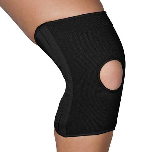 Blue Jay Slip-On Knee Support Open Patella w/Stabilizers Lg