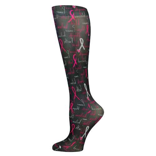 Blue Jay Fashion Socks (pr) Breast Cancer 15-20mmHg