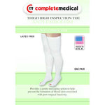 Anti-Embolism Stockings Md/Lng 15-20mmHg Thigh Hi  Insp. Toe