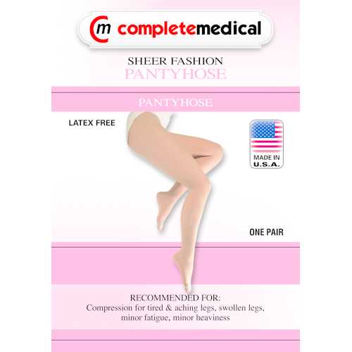 Ladies' Sheer Firm Spt  Queen 20-30mmHg  Panty Hose  Queen