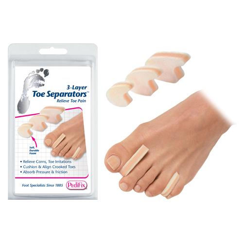 3-Layer Toe Separators Large  Pk/6