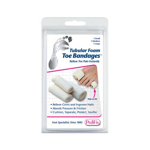 Tubular-Foam Toe Bandage  Pk/3 Small