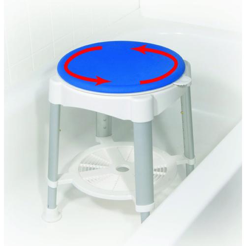 Bath Stool with Padded Rotating Seat