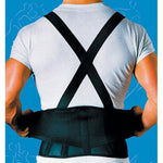 9  Back Belts With Suspenders Black Sportaid(Med-Lge)